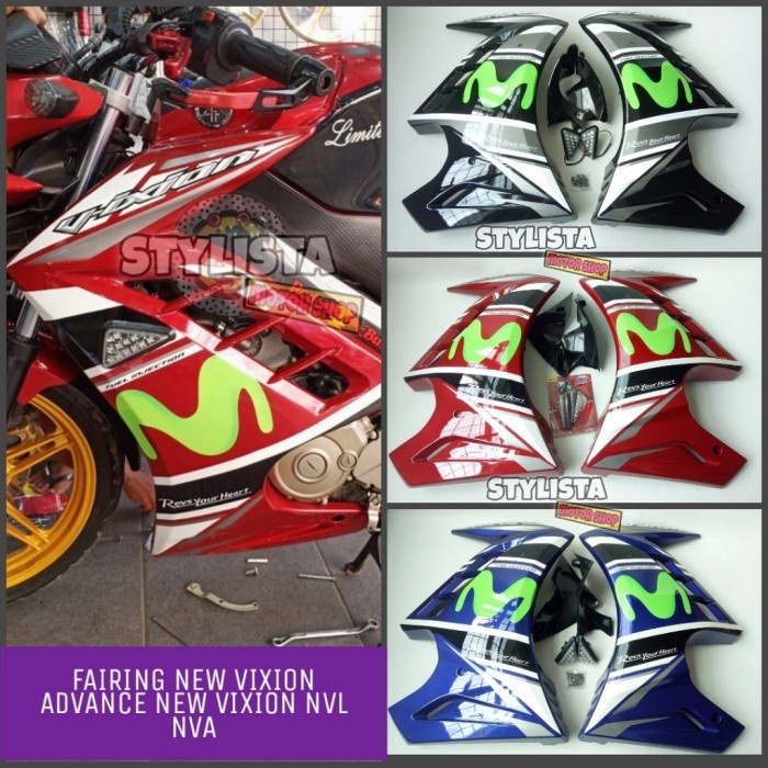 Terlaris Half Fairing New Vixion Advance Sayap New Vixion Nvl Nva A214