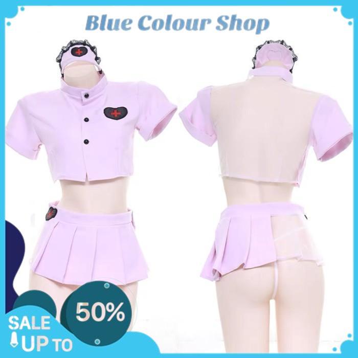 LINGERIE SEXY SET SERAGAM PERAWAT  / LINGERIE SEXY SET SERAGAM PERAWAT ROK PENDEK COSPLAY A296