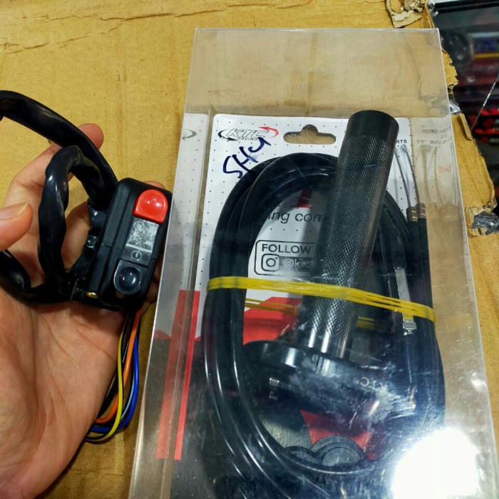 gas spontan ktc 2 kabel cnc paketan saklar stater universal ninja 250