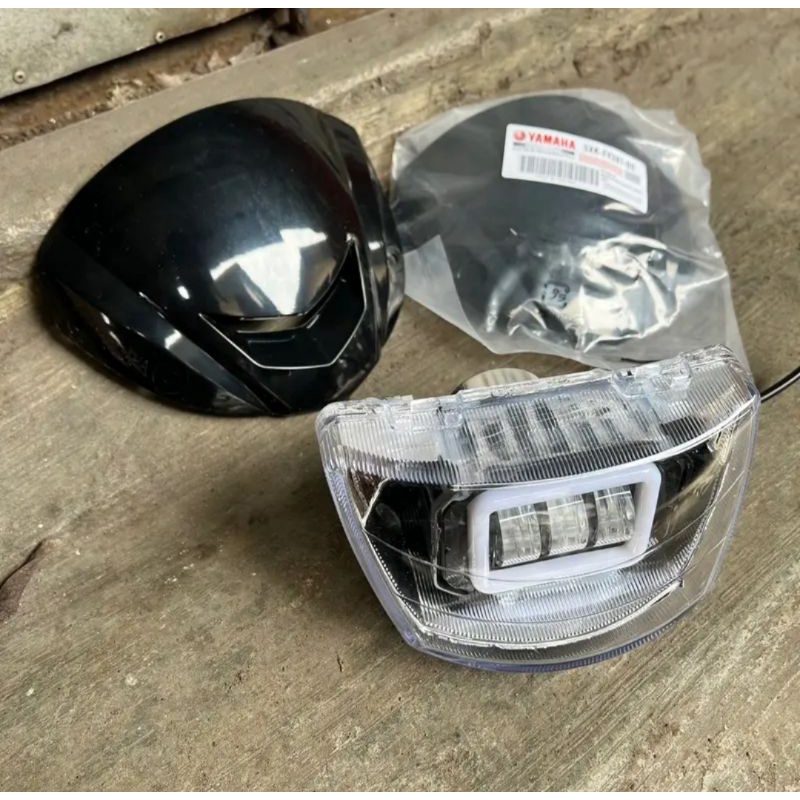 Paket Ganteng Fiz R Vega R Lama Reflektor Daymaker Plus Spion Set Visor Berkualitas