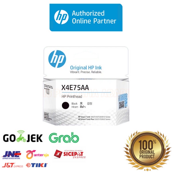 Printhead HP X4E75A Black Inktank Printhead Garansi Resmi HP Indonesia