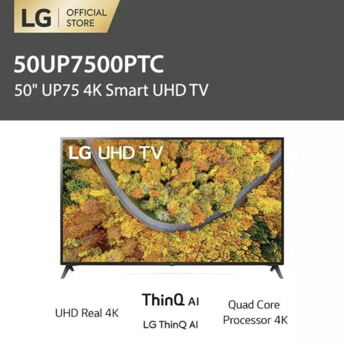 LG Smart UHD TV 50 inch 50UP7500PTC Garansi Resmi