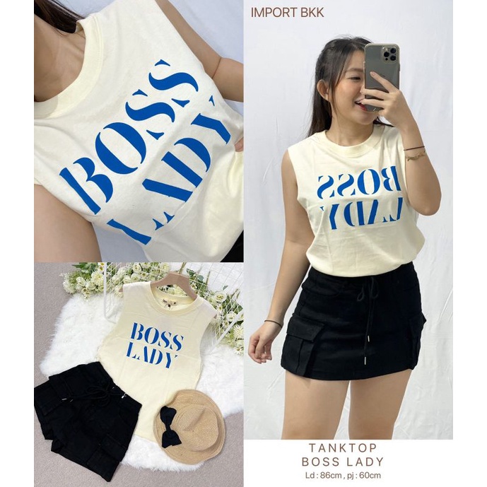 MDLV ~ Kaos Tanktop Boss Lady BKK