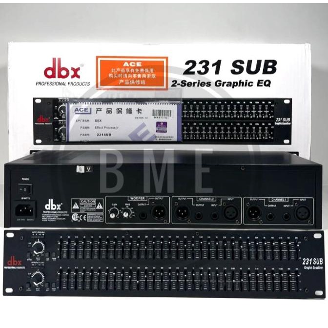 EQUALIZER DBX 231+SUBWOOFER/EQUALISER DBX 231 SUBWOOFER