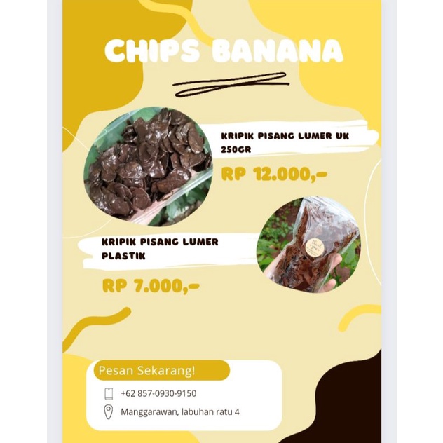 KRIPIK,PISANG, LUMER