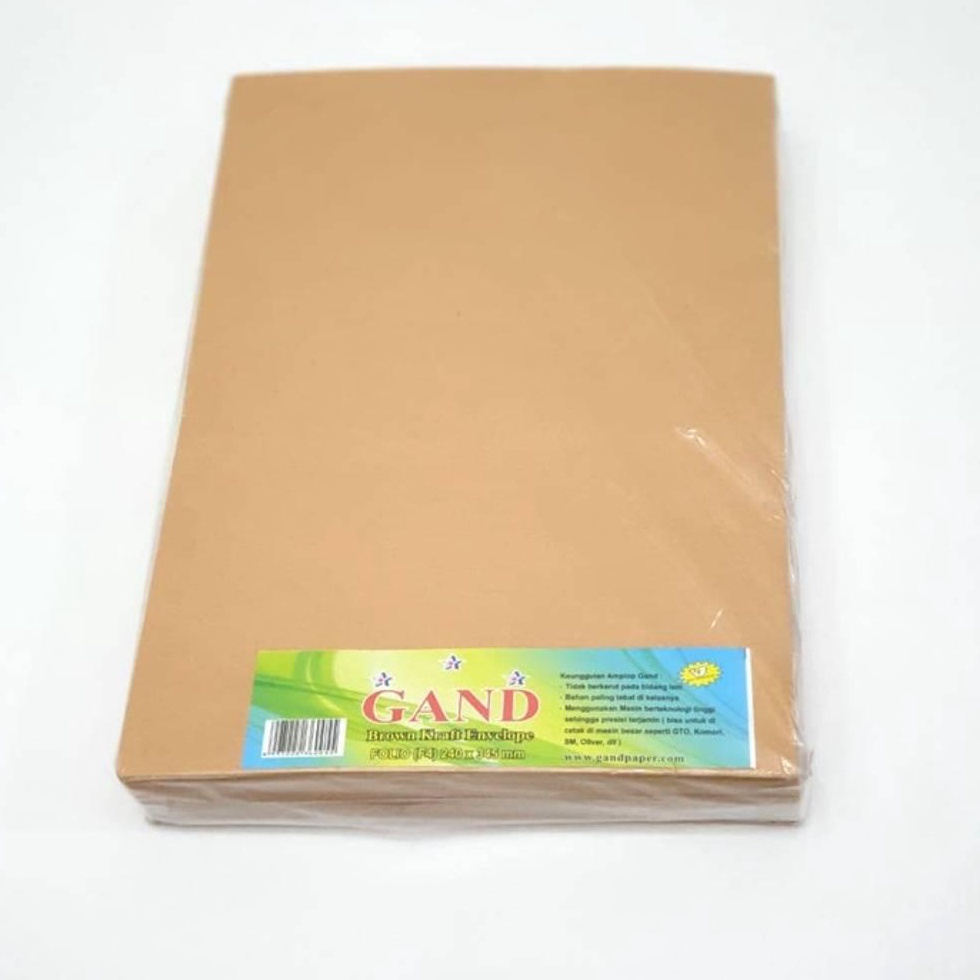 

➜Diskon✣ 6N7ZT GAND Amplop coklat folio / Amplop coklat F4 S58 Harga Termurah