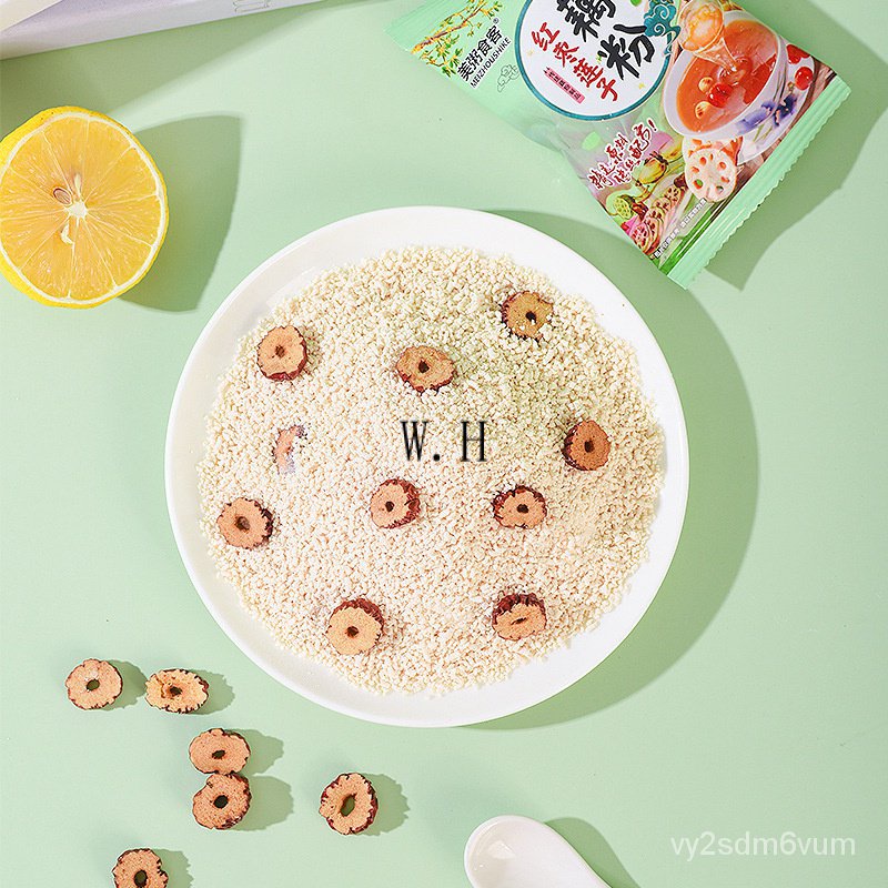 

Meiren Diners Tas Besar Portabel, Tas Kecil 500G Akar Teratai Pati Tanggal Merah Akar Lotus Partikel