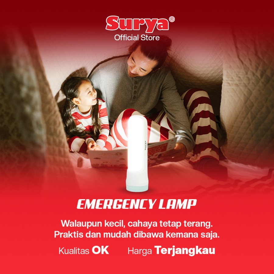 Lampu Emergency LED Surya L320 Lampu Darurat Mati Lampu 10 Jam