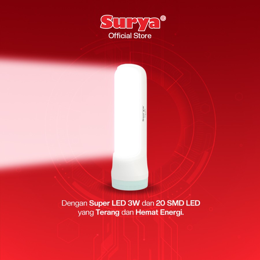 Lampu Emergency LED Surya L320 Lampu Darurat Mati Lampu 10 Jam