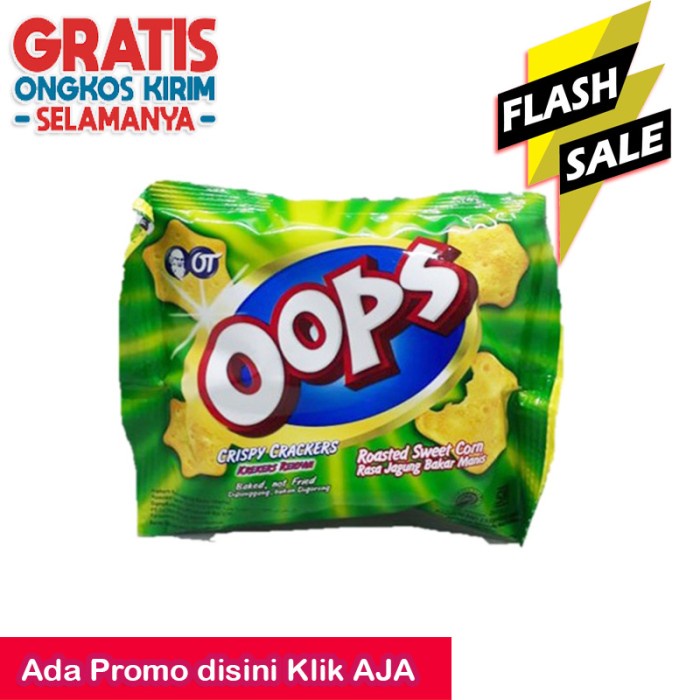 

Oops Crispy Crackers Roasted Sweet Corn 14 gr Diskon