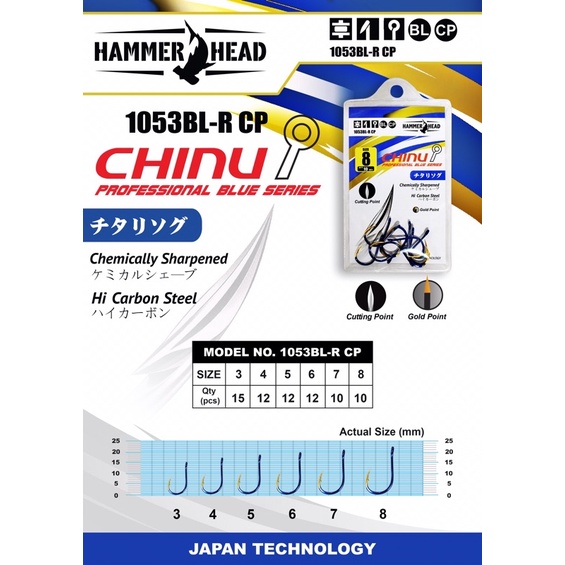 Kail HAMMER HEAD CHINU Professional Blue Series