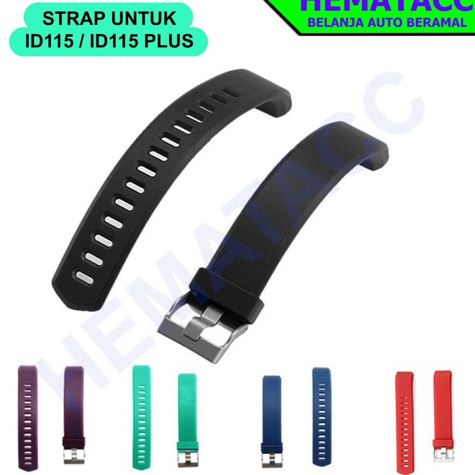 ✧Paling Popular✬➴ BGKTY Tal Jam Berlubang Strap Smartwatch 115 Plus / ID115 / Vyatta Fitme Lite / B1