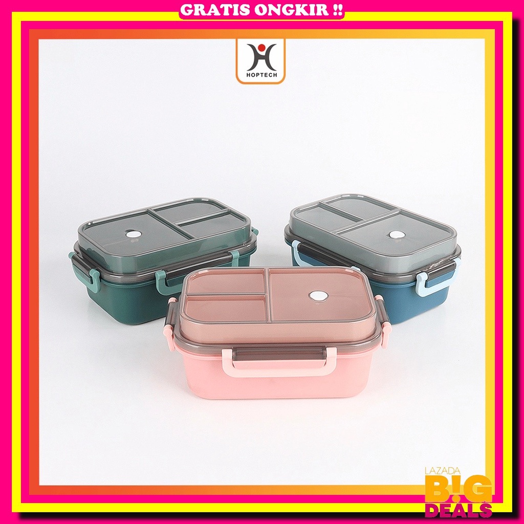 New Color Najma & Haikal Recta Box 580Ml | Kotak Makan Bekal Sekat Lepas Kotak Makan Siang 2 Lapis /