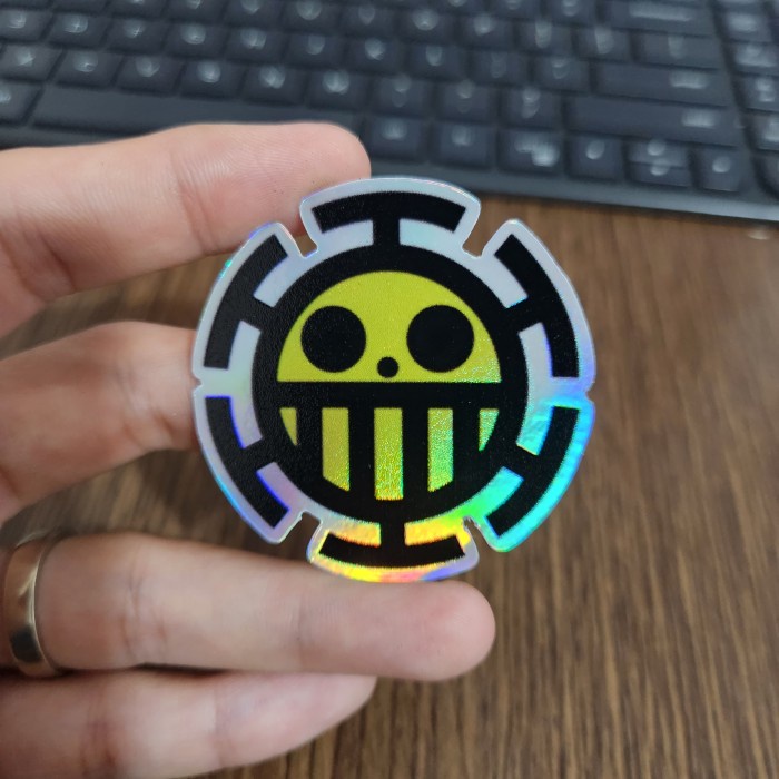 

Sticker Hologram Anime - PSH1800 - One Piece - Logo Heart