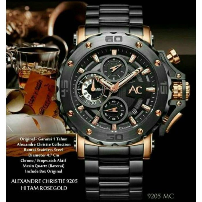 HOT SALE JAM TANGAN ALEXANDER CHRISTIE AC 9205 MC / AC9205 AC COLLECTION ROSEGO TERMURAH