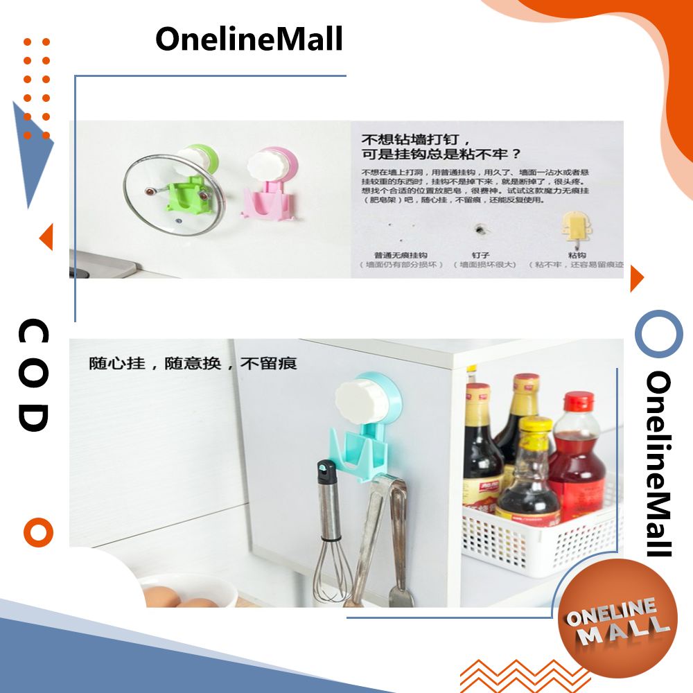 Gantungan Tutup Panci Vacum Serbaguna Tanpa Paku  TA138