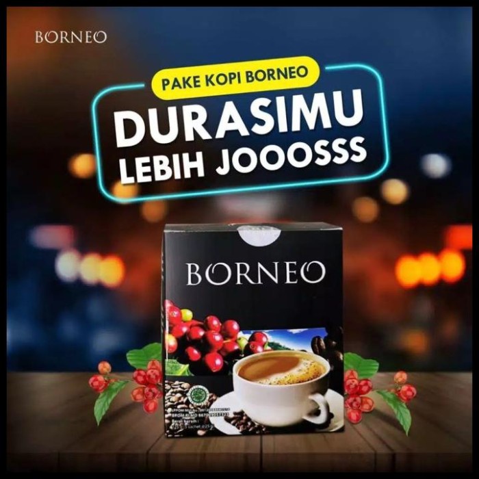 

Kopi Stamina Pria Dewasa Kopi Borneo 1Box 5 Sachet Kopi Kejantanan