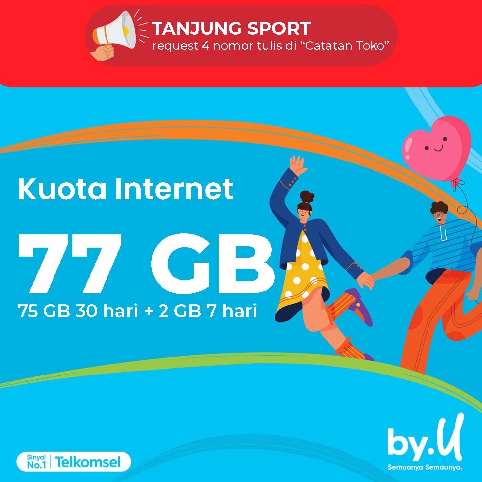 Stok terbaru  Kartu Perdana byU ex Hup Beta Paket Data Telkomsel by.U Paling Murah Ready Stock
