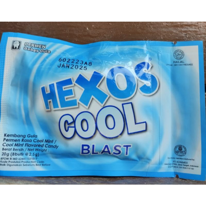 

GRESS PRODUK !!! HEXOS COOL BLAST 8 BUTIR -NETTO 20GR x 5pcs