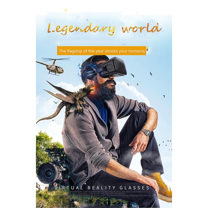 Avr Kacamata 3D Vr Headset Untuk Smartphone Android & Iphone - Promo