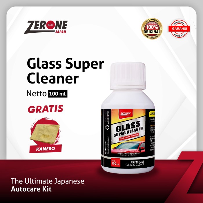 Terlaris Glass Super Cleaner Zerone Japan Pembersih Kerak Karat Jamur
