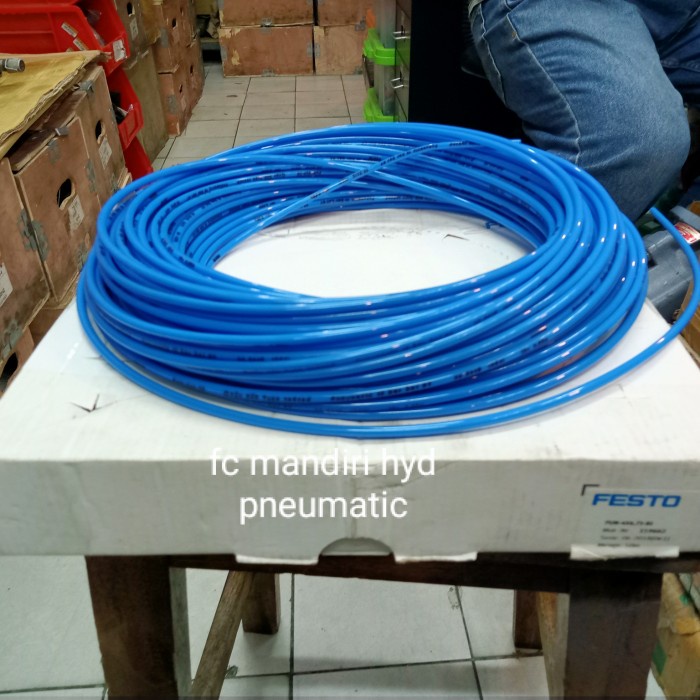 Terlaris Fitt Selang Pu Festo Pun-4X0.75-Bl 1 Roll(50Meter) 4Mm