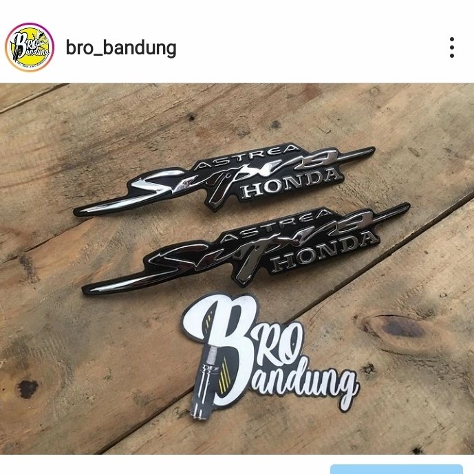 emblem dasi honda astrea supra x 100 supra lama original