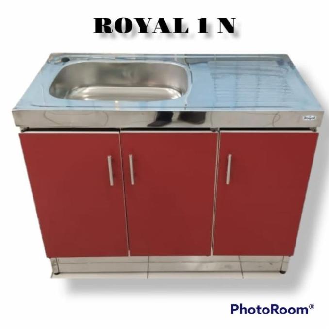 Royal Kitchen Set Lemari Dapur Stainless Sink 3 Pintu Bawah Wastafel Serendipity.Store4