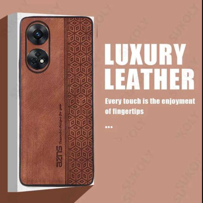 Case OPPO RENO 8T 4G Softcase Luxury Leather Pelindung Kamera