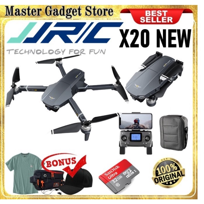 JJRC X20 MAX ANTI NABRAK 6K IMX CAMERA 3-AXIS GIMBAL GPS 5G DRONE ORIGINAL