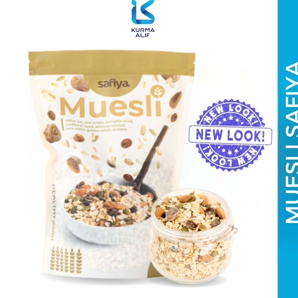 

➭ Muesli 1 Kg Safiya Sereal Sehat Makanan Ringan - Muesli Plan Sereal Diet Premium ⇽