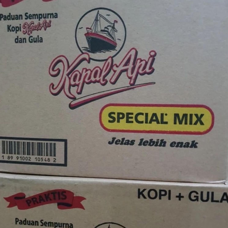 

⇡ Kapal api Special mix 24 gr 1 karton ₱