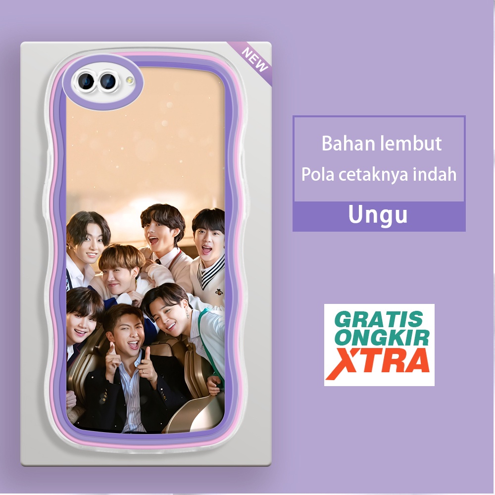 Mulia OPPO NEO 9 A3S A5 A7 A5S A9 2020 A12 A12S A12E  Casing Ponsel  Pola boy band BTS Korea  warna-