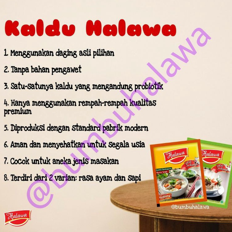 

Terbaru Halawa Pack (24 sachet)