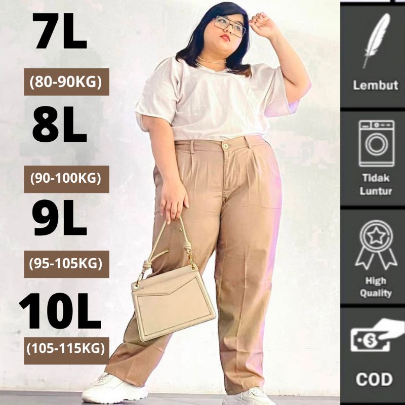 BAGGY PANTS JUMBO CELANA PANJANG WANITA BIG SIZE BAGGY JUMBO BAGGY WANITA JUMBO BAGGY PANTS PREMIUM 