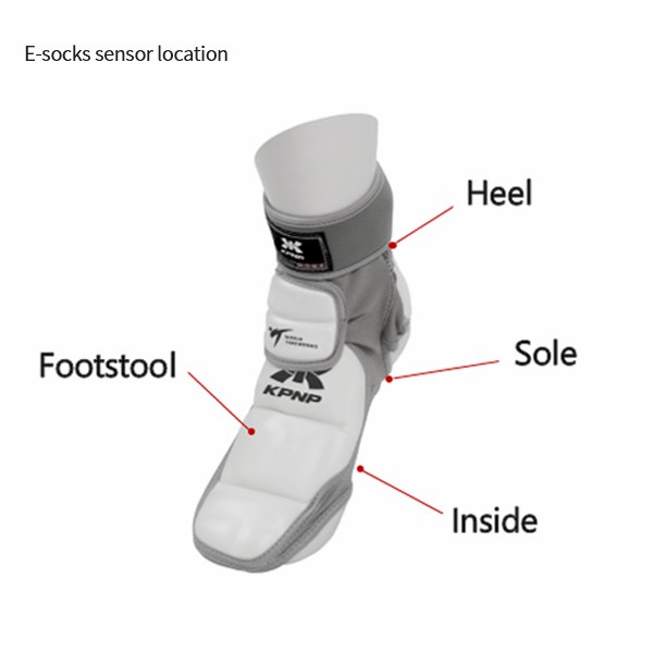 Terlaris E Foot Kpnp Sensor Taekwondo / E Socks / Electronic Socks Original