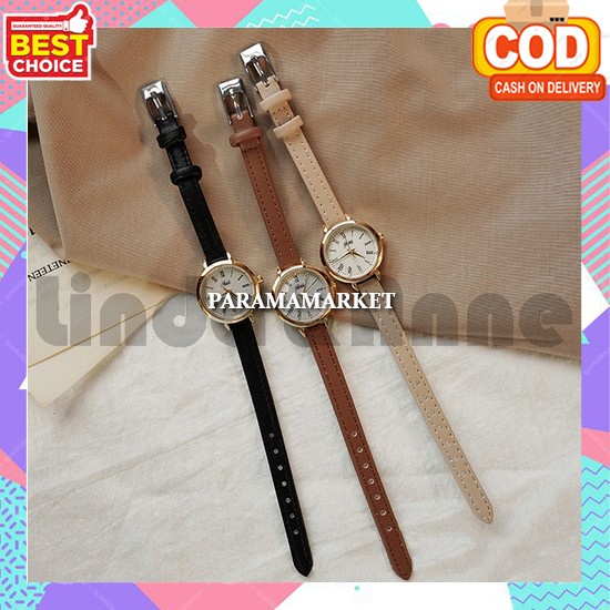 Jam Tangan Cewek Anti Air Guess Rantai Mini Stanlist Tgl Aktif 3Cm Smartwatch Elegan Bisa Cod Import