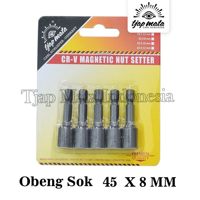 TJAP MATA/CAP MATA Obeng/ Mata Bor Sok Roofing / Baja Ringan 8 x 45 MM