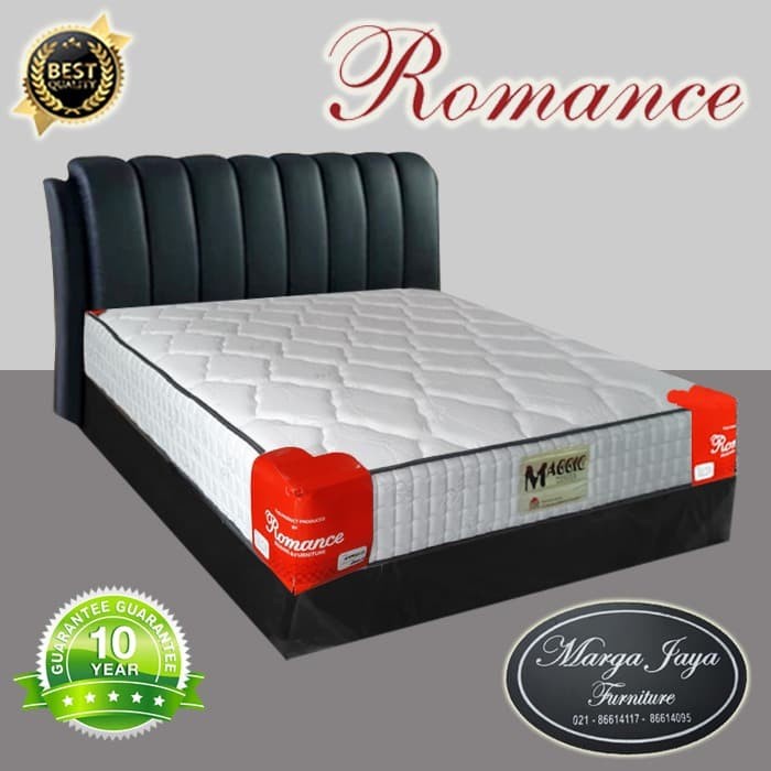 {{cod aktif}} Kasur Spring Bed ROMANCE set uk 160 x 200 cm berikut divan dan sandara BOOM SALE Kode