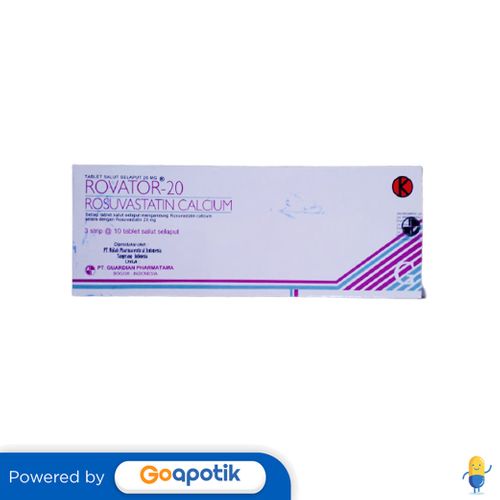 ROVATOR 20 MG BOX 30 TABLET