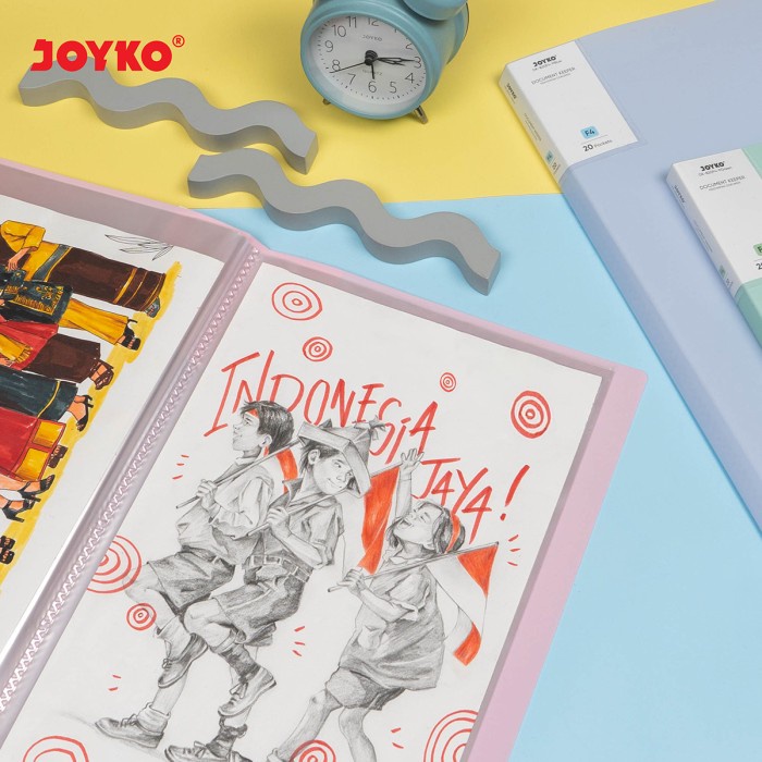

Document Keeper Clear Holder Map File Dokumen Folder Joyko F4 Pastel