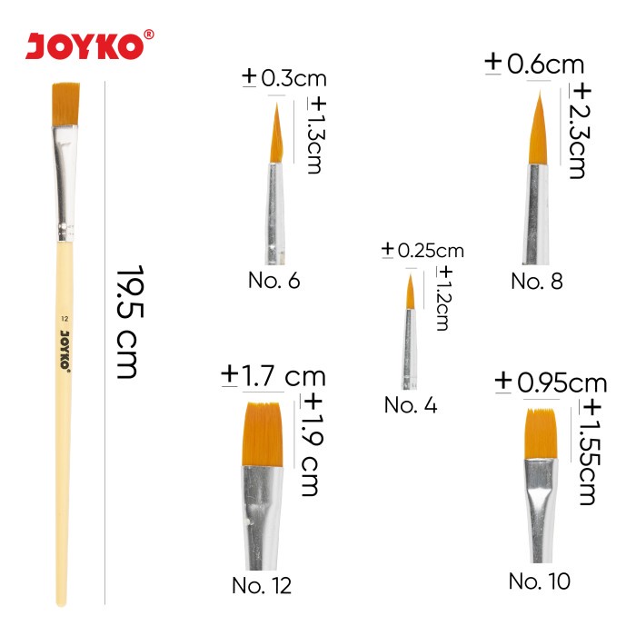 

Brush Kuas Cat Air Cat Minyak Lukis Acrylic Joyko Br-8