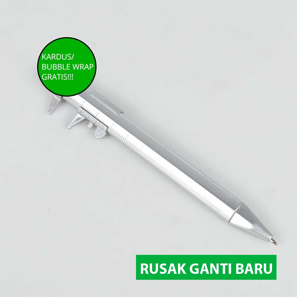 

(BISA COD!!!) Taffware Pena Pulpen Ballpoint Pen Caliber Measuring Tool Scale Ruler - B100