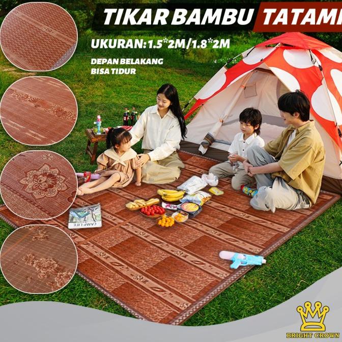 Tikar Bambu TATAMI / TIkar Lipat Bambu Tatami Ukuran 180 x 200cm