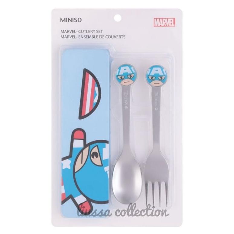 Grosir Alat Makan Miniso - Marvel Cutlery Set Msx