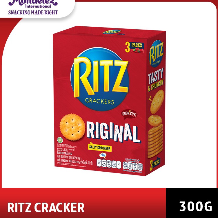 

[KODE PRODUK 7JZLP78100] Ritz Biskuit Original 300g. Biskuit Gurih dan Renyah favorut keluarga