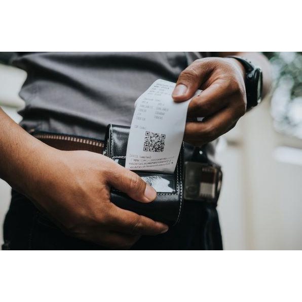 Tas Printer Bluetooth thermal/ Pouch Printer Bluetooth 58mm [Hitam]