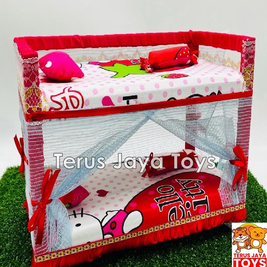 [KODE PRODUK EBJMR4658] TEMPAT TIDUR BERBY 2 TINGKAT /MAINAN ANAK PEREMPUAN / KASUR BERBY / RANJANG 
