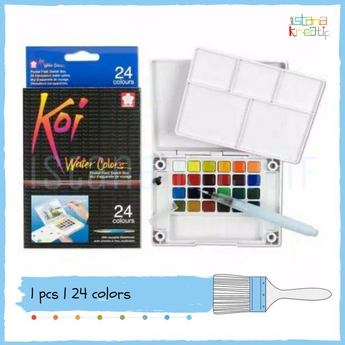 

Sakura Koi WaterColor 24 | Pocket Field Sketc Box