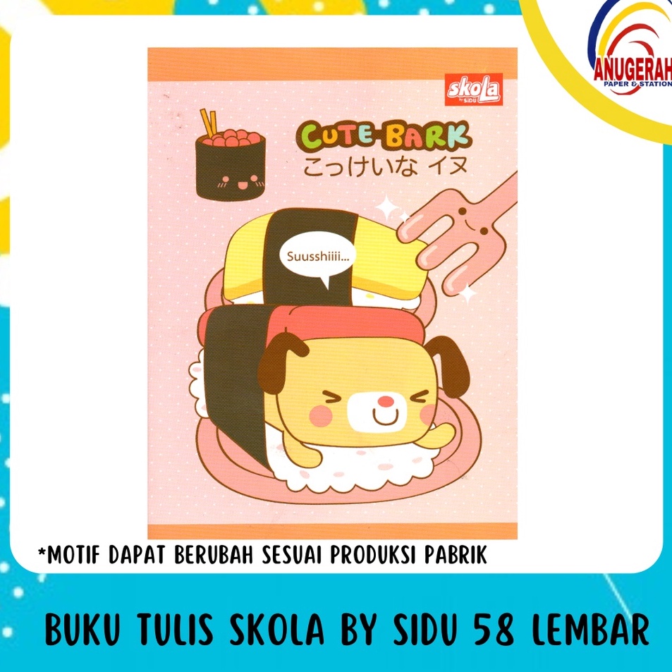 

[KODE PRODUK SHVWY8667] BUKU TULIS SKOLA BY SIDU 58 LEMBAR (PAK)